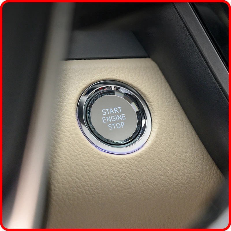 Suitable For Camry 2018 2019 2020 2021 One-key Start Crystal Button Modified Interior Stickers