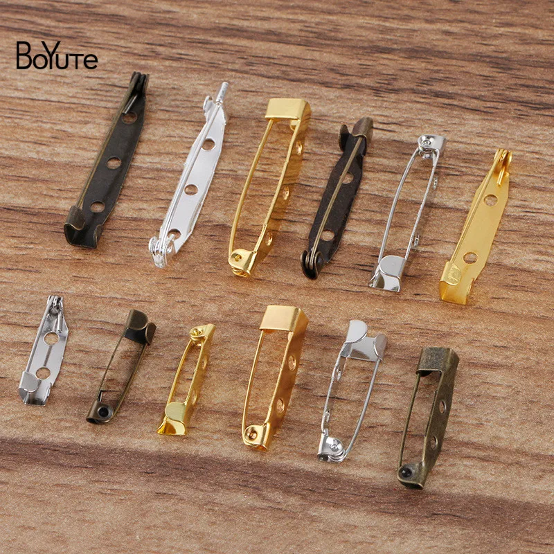 BoYuTe (500 Pieces/Lot) 20-25-30mm Length Metal Iron Pins Brooch Pins Diy Handmade Jewelry Accessories