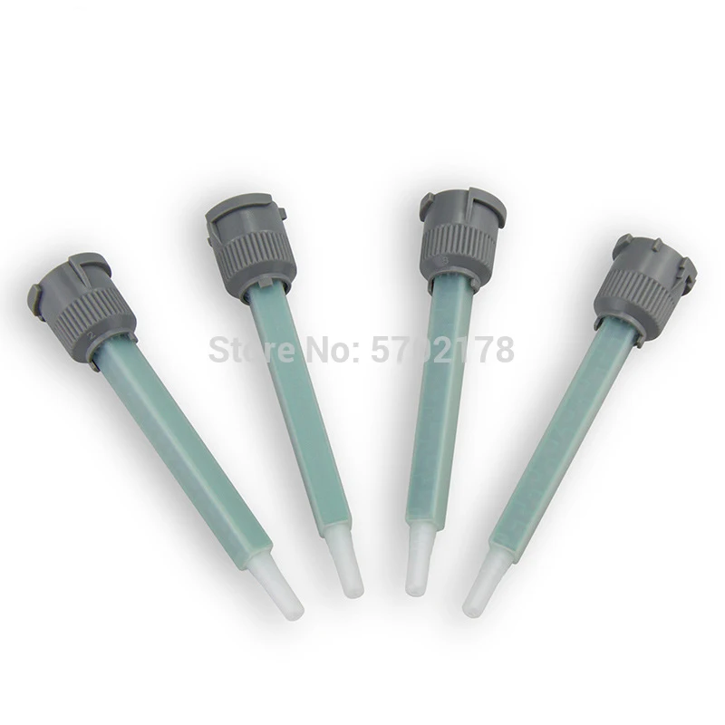 Bico de distribuição ab para mistura, tubo quadrado estático de distribuição ab para mistura, 50 peças 1:1 ab