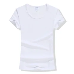 5PCS Bulk White Blank Sublimation T Shirt for Women Girls Quality Printable Soft Modal Shirt Blanks for Heat Transfer Diy