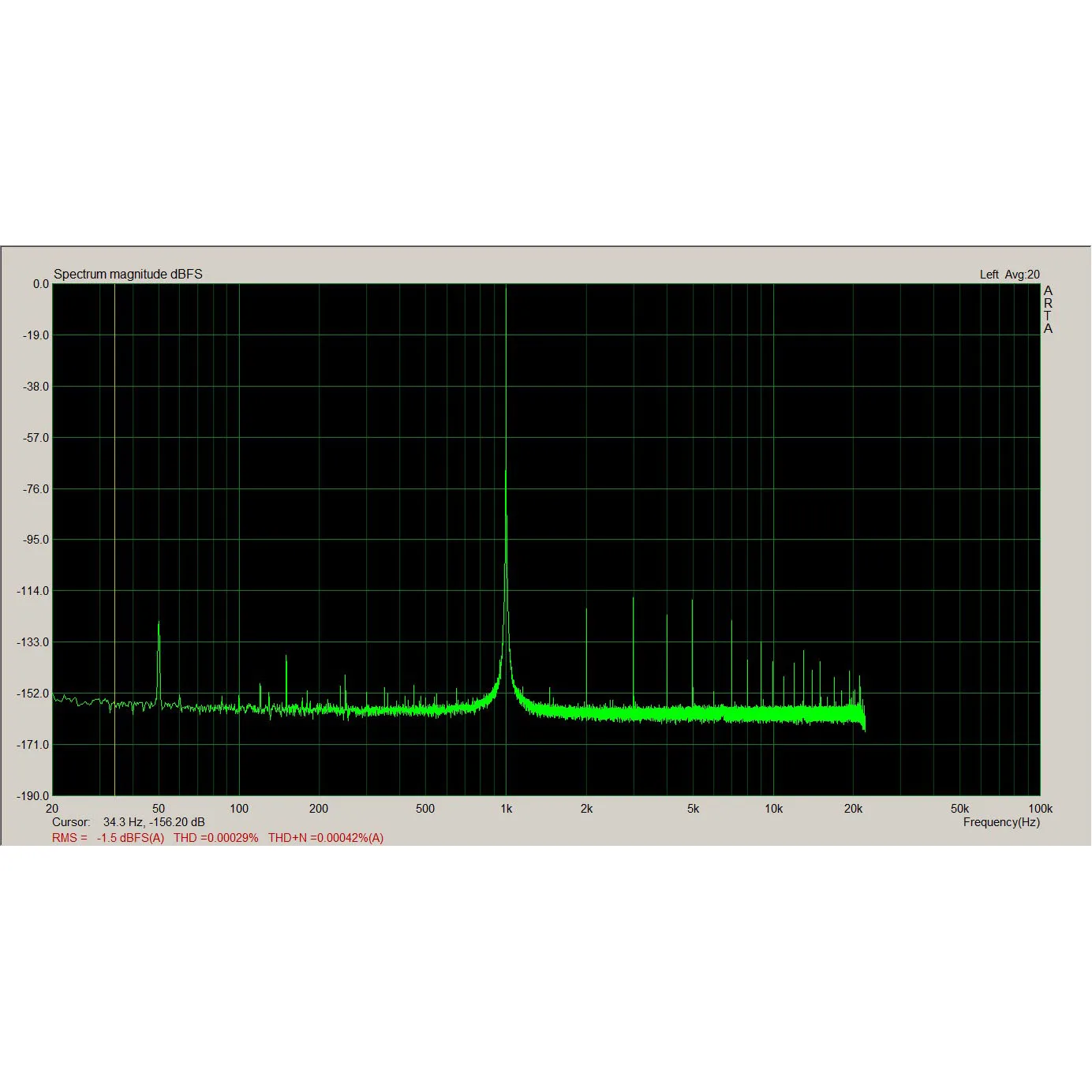 正弦波信号発生器124db,歪みの少ない低音を備えた超低ノイズ装置,1KHz