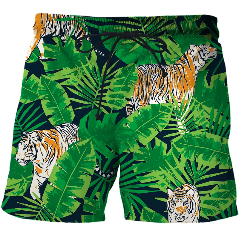 3D Printed Cartoon tiger Men Shorts sunset scenery Harajuku Fashion Shorts Male/Female summer Casual shorts Drop shipping