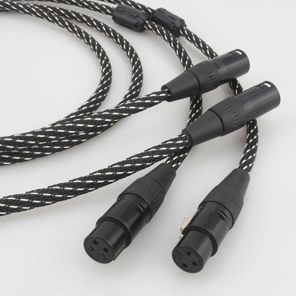 A53 5N OCC Copper Conductor Audio Interconnect Cable Gold Plated XLR Connector HIFI Balance XLR Plug Cable for Audio Equipment