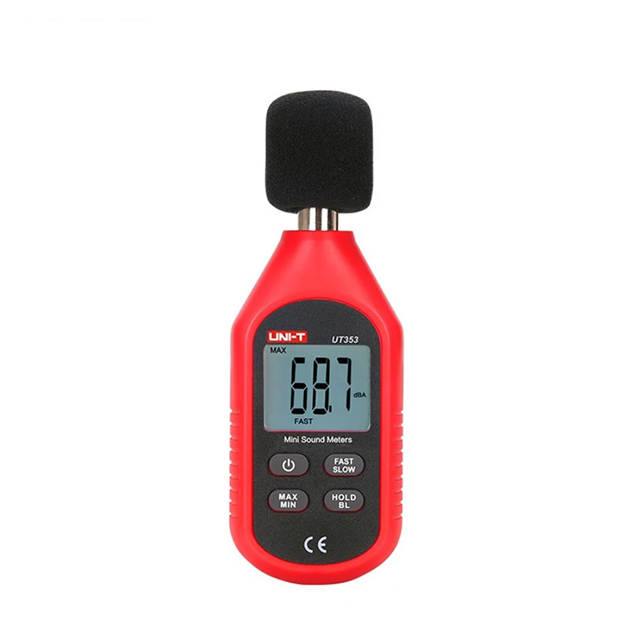 UNI-T UT353 Mini Digital Sound level meter Decibel meter Noise Audio detector Diagnostic-tool 30~130db Data hold LCD Backlight