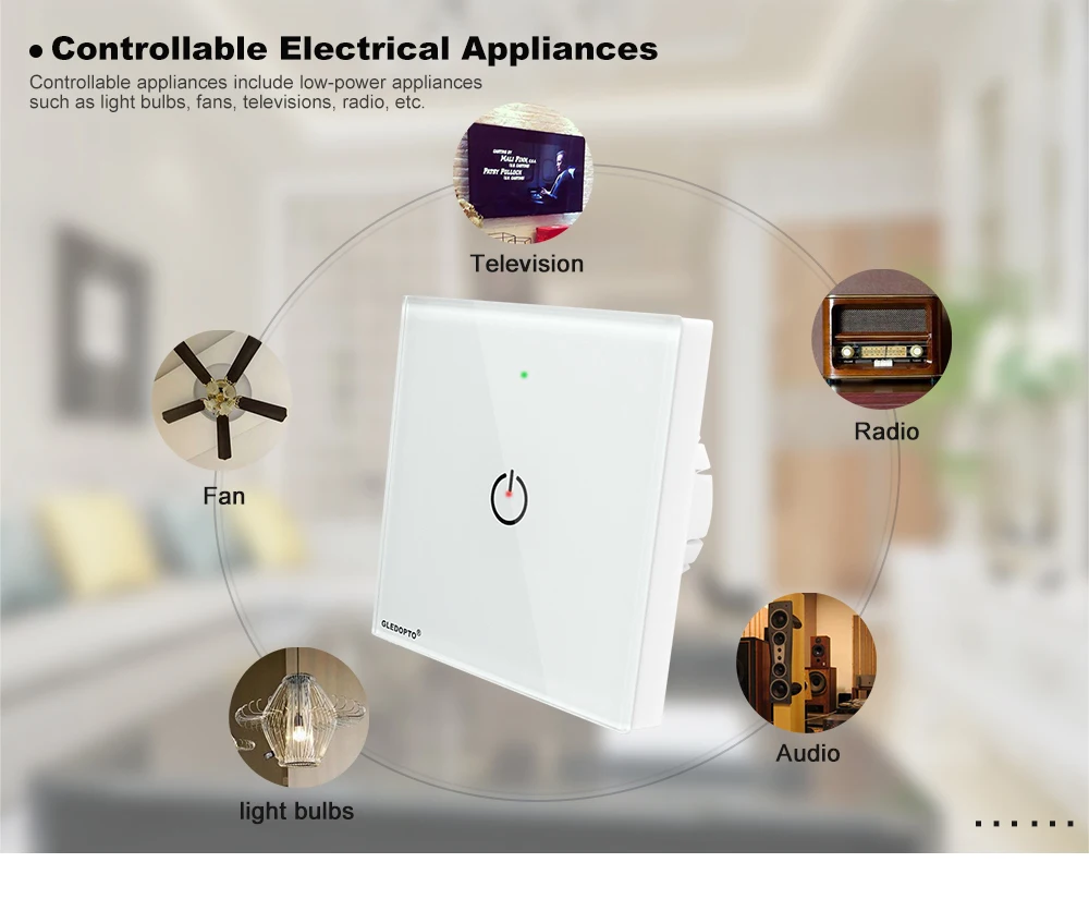 ZIGBEE wall switch AC100-240V Bulb dimmer zigbee led remote night Light Control work with zigbee APP gateway samrt phone control