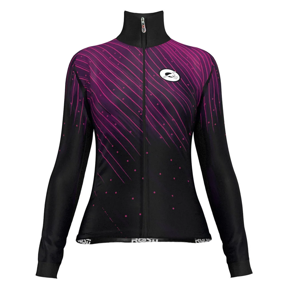 Cycling winter women long sleeves warm jersey roupas de ciclismo team mtb bike jacket roadbike racing uniform bicycle coat