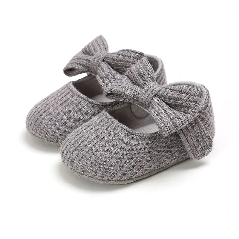 

Newborn Baby Girls Shoes Infant Kids Bowknot Princess Booties Toddler Knitted Pram Crib Shoes Party Soft Sole Prewalkers