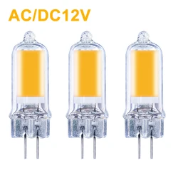 Możliwość przyciemniania G4 lampa LED COB 3W 4W 6W 8W żarówka AC DC 12V szkło G4 LED światło wymienić 15W 20W 25W 30W Halogen na żyrandol reflektor