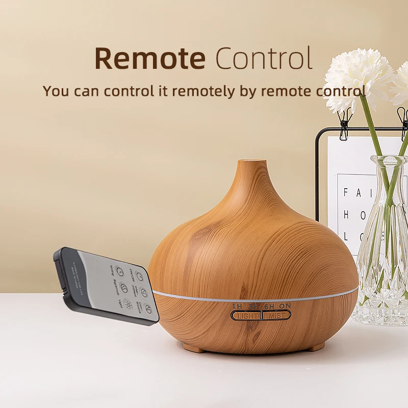 Ambient ความชื้น Air Essential ก้านปักน้ำมันหอมระเหย550Ml Big สเปรย์ Atomizer อัลตราโซนิคไม้ Humidifier Difusor สำหรับ Home