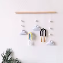 Nordic Felt Cloud Macrame Wall Hanging