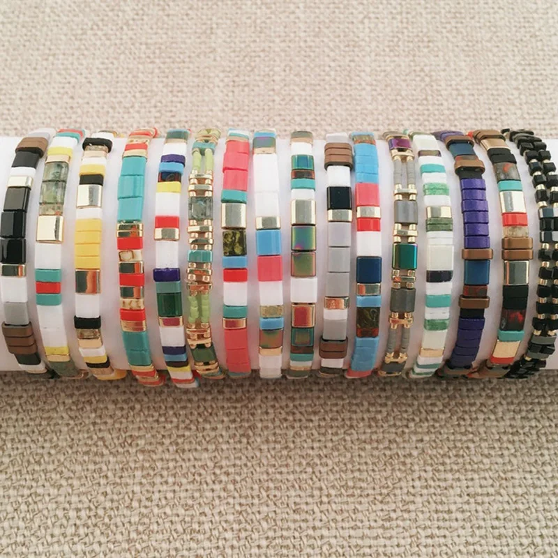 Boho MIYUKI bracciali per donna moda multicolore TIla perline braccialetto gioielli etnici Femme Bijoux Pulseras bracciale nuovo regalo