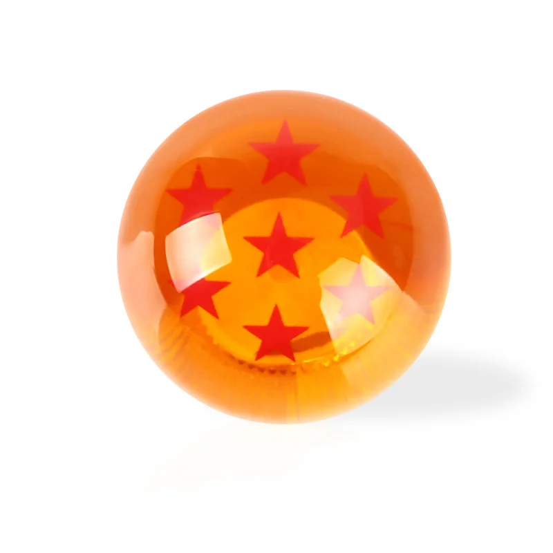 Universal Auto Shift Knob RARE Star BALL Z Orange BALL 54mm Diameter Gear SHIFT KNOB 1-7 STARS