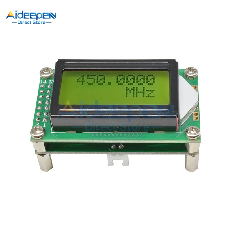 DC 9-12V 1MHz-1.2GHz LCD Digital RF Frequency Counter Tester PLJ-0802-E Frequency Meter For Ham Radio 1-1200mhz DIY Kit