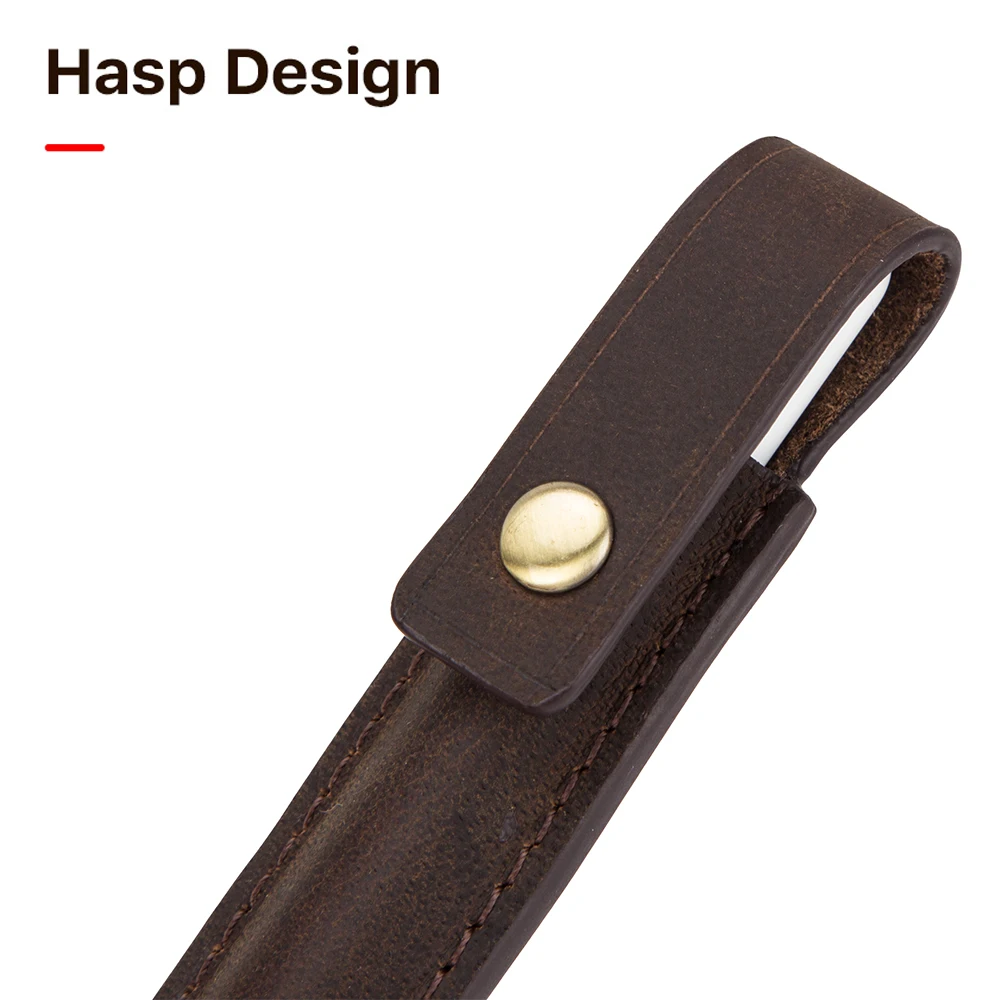 Estuche portátil para lápices de Apple CONTACT\'S FAMILY de segunda generación para pantalla táctil, portalápices para tableta, Funda de cuero