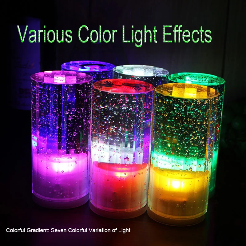 LED Charging Bar Crystal Table Lamp Restaurant Qingba Music Restaurant KTV Table Lamp Customized Colorful Night Lamp