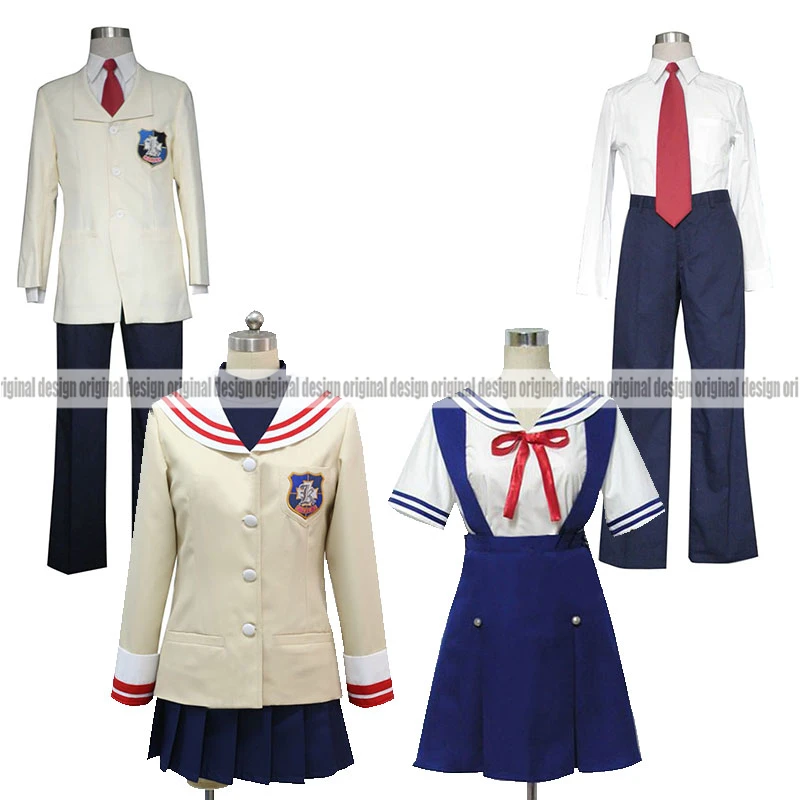 

CLANNAD Nagisa Furukawa Tomoya Okazaki Kyou Fujibayashi Clothing Cosplay Costume,Customized Accepted