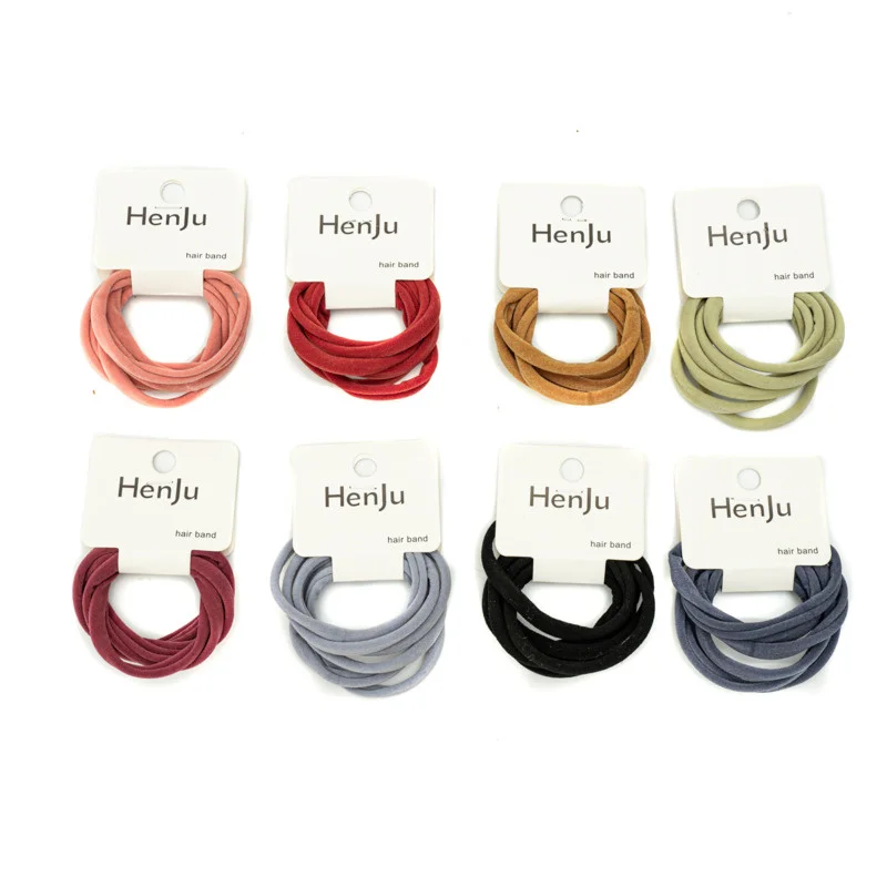 

New 6pcs Hair Bands Girl Headwear For Women 2022 Elastic Rubber Band Hair Rope Child Baby Headband Scrunchies Hair Accessories