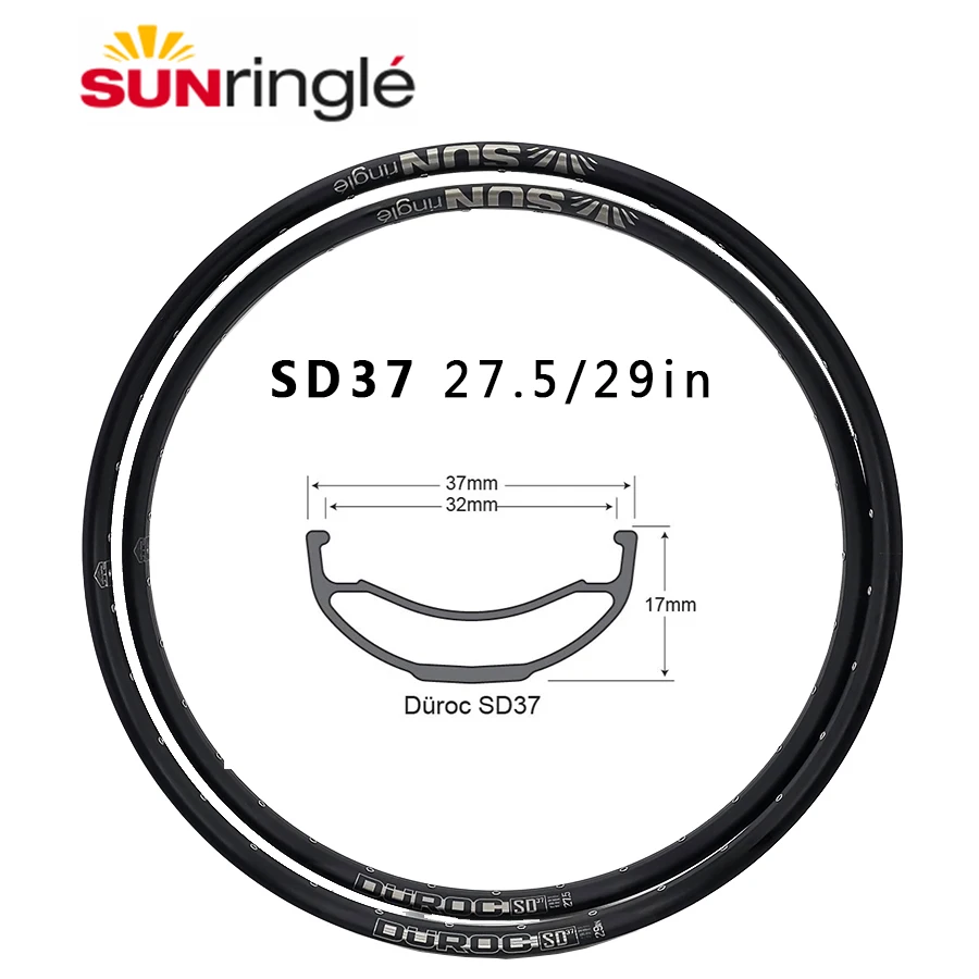 Sunringle sun durac 30 35 40 50 sd37 42 27.5/29 Inch weld edge without mountain chamber 32h 28h rims width aluminum BIKE rims