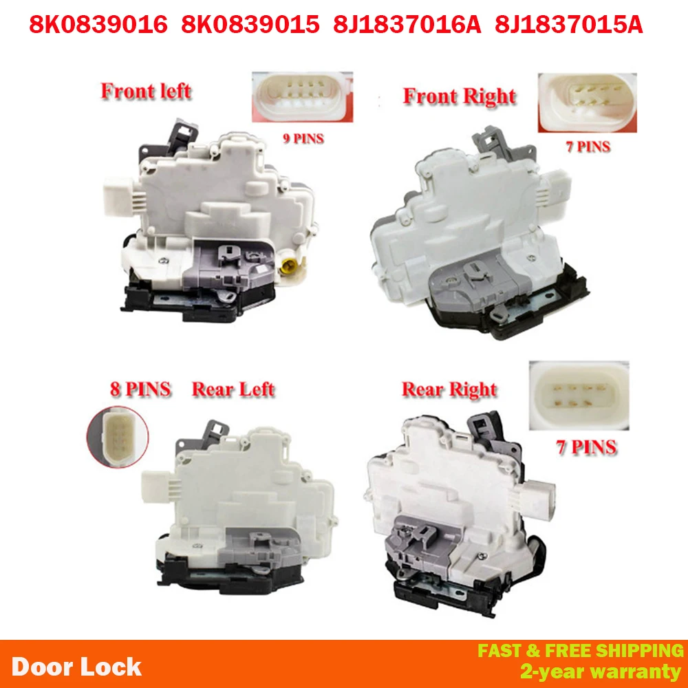 

Door Lock Actuator 8J1837015 8J1837016 8K0839016 8K0839015 For Audi Q3 Q5 Q7 A4 A5 TT B6 For Touareg Superb PASSAT B6