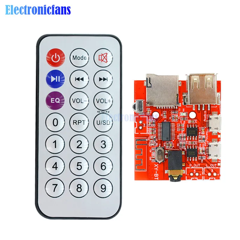 Bluetooth Audio Receiver Board BLE 4.1 4.2 mp3 Lossless Decoder Board Wireless Stereo Music Module Car Speaker TF Card Interface