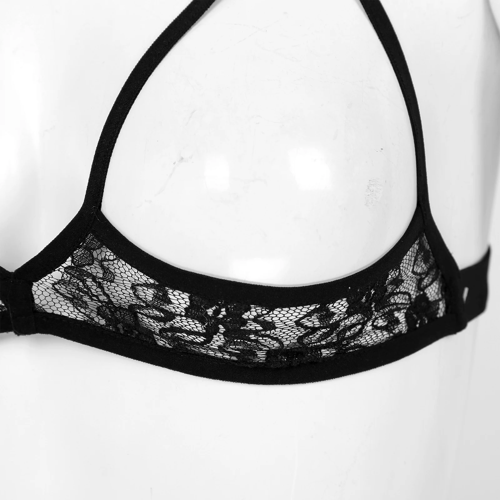 Lingerie Sexy da donna pizzo floreale scava fuori reggiseno senza fili top erotico capezzolo aperto seno sfoderato Bralette reggiseno intimo