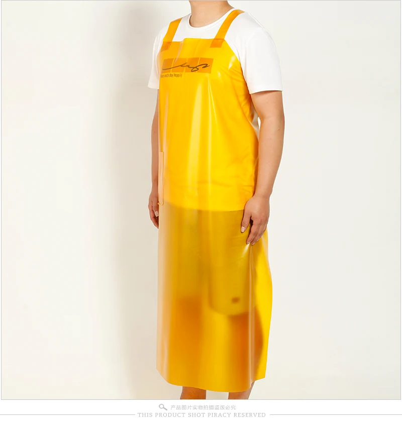 Rubber Work Apron Waterproof Oil-Proof Men\'s Overall Smock Adult Home Kitchen Women Restaurant Wear-Resistant Thick Pinafore