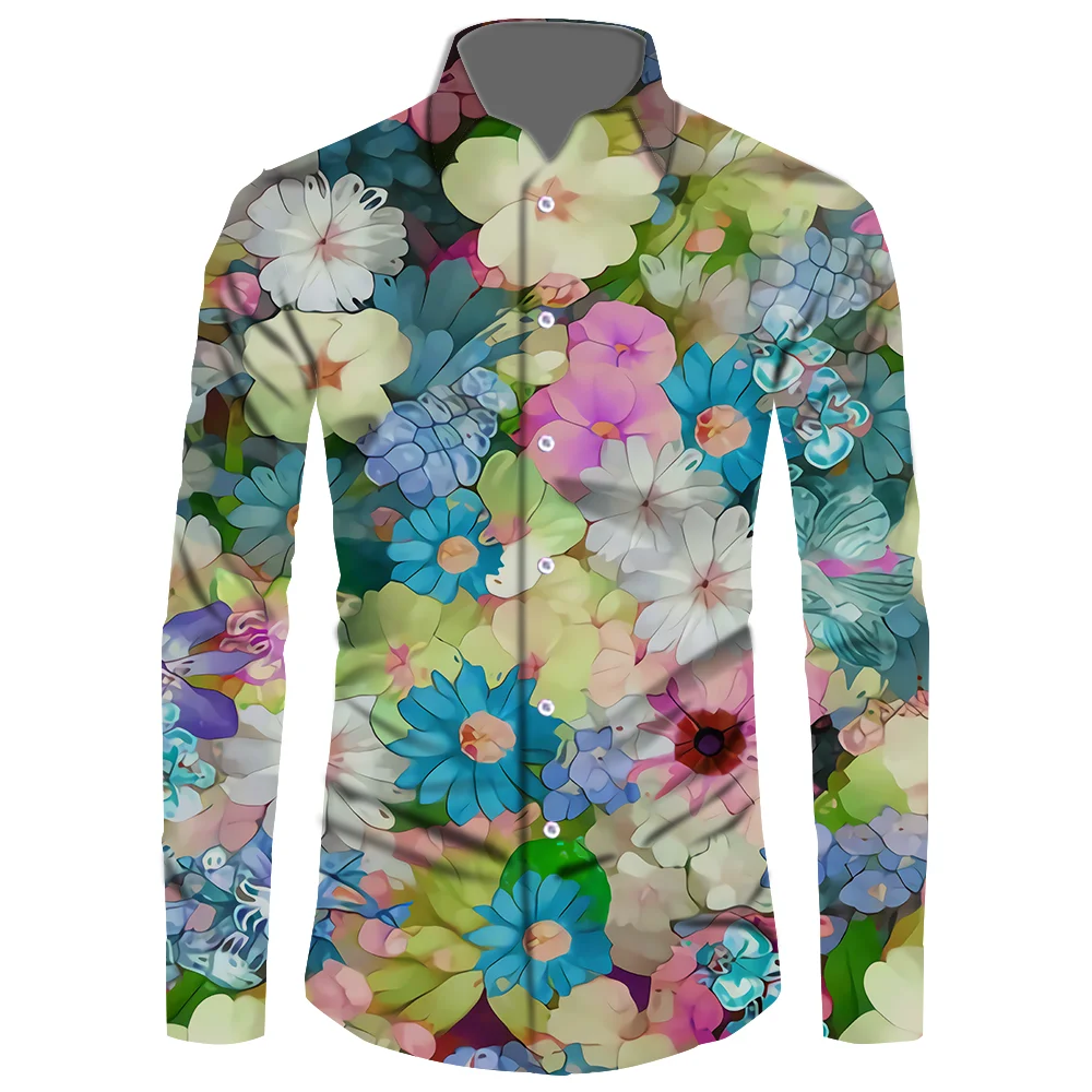 

2021 Hot Sale New Fashion Tropical Pattern Masculina Long Sleeve Shirt Men Hawaiian Design Samoan Casual Brand Male Dress Shirt
