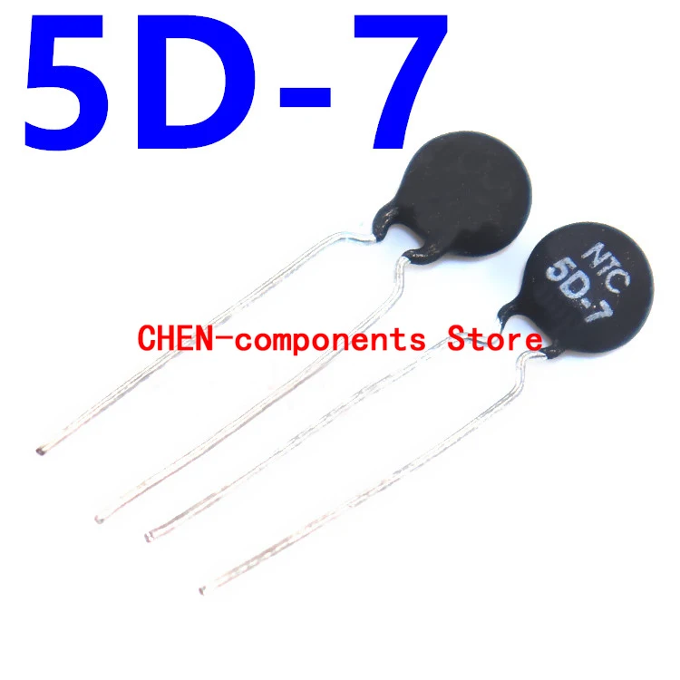 

10pcs Thermistor NTC5D-7 5D-7 5MM diameter Negative thermosensitive