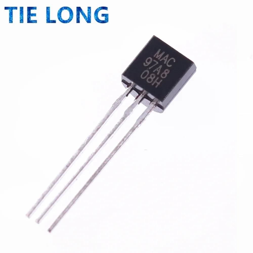 50 pces mac97a8 97a8 to-92 triacs t. 6a 600v triac original novo