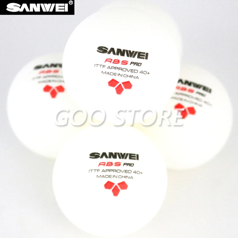 60 kugeln SANWEI 3-Stern Tischtennis Ball ABS PRO ITTF Genehmigt Neue Material Kunststoff SANWEI Ping Pong Bälle poly Ball