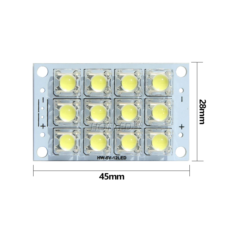 DC 3V-5V 12 LED Piranha Board Module Energy Saving Super Bright Night Market Mobile Power 3.3V Emergency Light Lamp DIY Kit