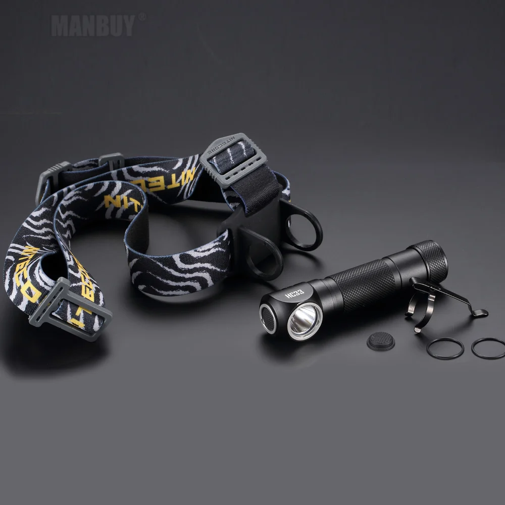 2024 NITECORE HC33 Outdoor Headlamp 1800LM CREE XHP35 HD LED Waterproof Flashlight Travel Hunting No 18650 Battery Wholesale