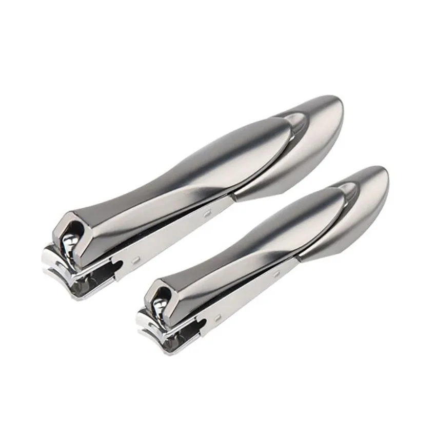1 قطعة الفولاذ المقاوم للصدأ مسمار قادين القاطع الإبداعية مكافحة سبلاش مقص أظافر مانيكير أدوات باديكير أظافر التشذيب مسمار ذو طيات
