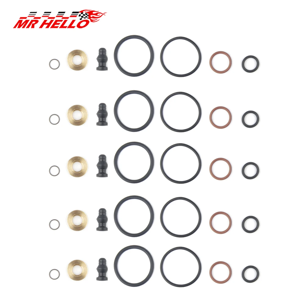 

Oil Seals 5Sets Pump Nozzle Sealing Kits 1417010999 Fuel Injector Seal Repair Kit for 1.2l 1.4l 1.9l 2.0l 2.5l TDI Engines