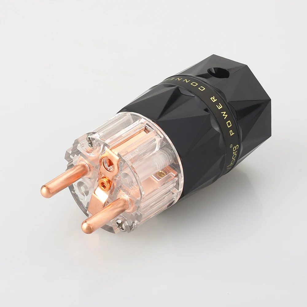 Viborg VE503 Pure Copper Shuko Power Connector Germnay European Power connector Audio Schuko Plug Pure Copper
