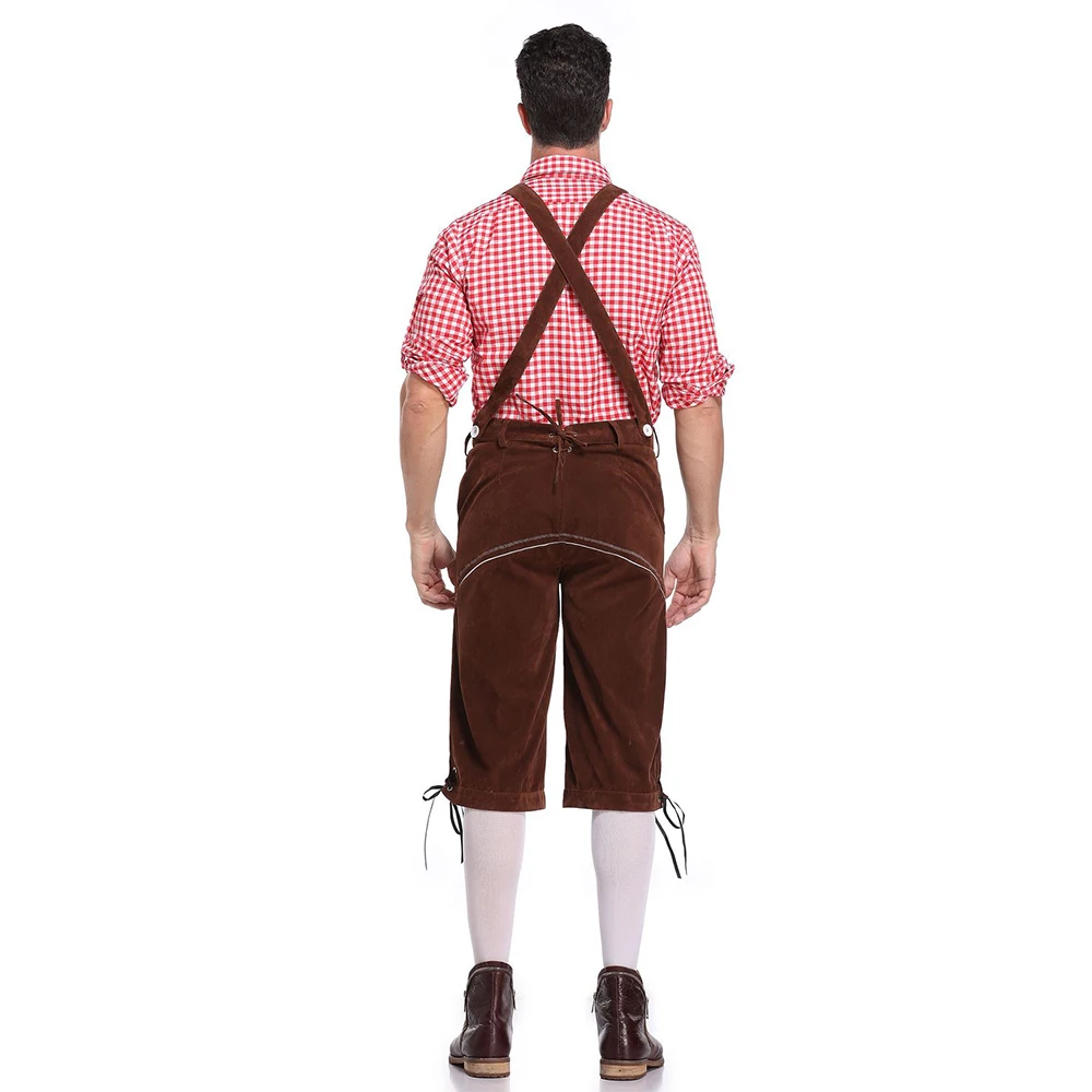 Costume de serveur de jeu pour homme, ensemble de 6 Styles, avec chapeau à bretelles, Cosplay de fête