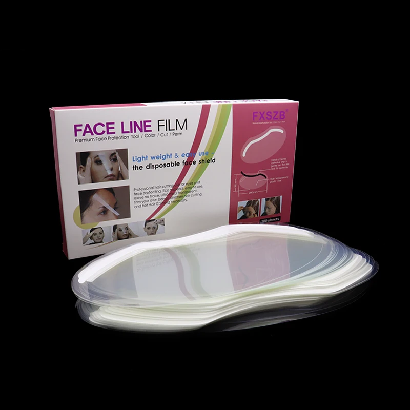 Transparent Forehead Protectors & Eye ,Mask for Hair Dye, Hair Color,  Hair Cutting Scissorsand Hair,100 sheets per box