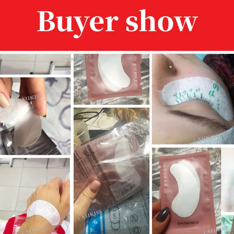 50pcs Hydrogel Under Eye Patches for Building Eyelash Extension Grafted Eyelash Pads  Lash Stickers Beauty Tools