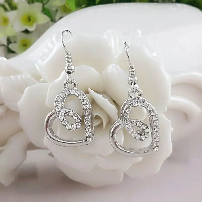 2019 Women's 100% M925 Sterling Silver color  Earrings Gift Box Packaging Simple Silver color  Earring se28