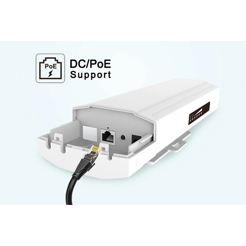 Waterproof Outdoor WiFi CPE 5G 900Mbps Wireless Bridge Point to Point Long Range 10KM AP CPE Router Repeater Extender 24V POE