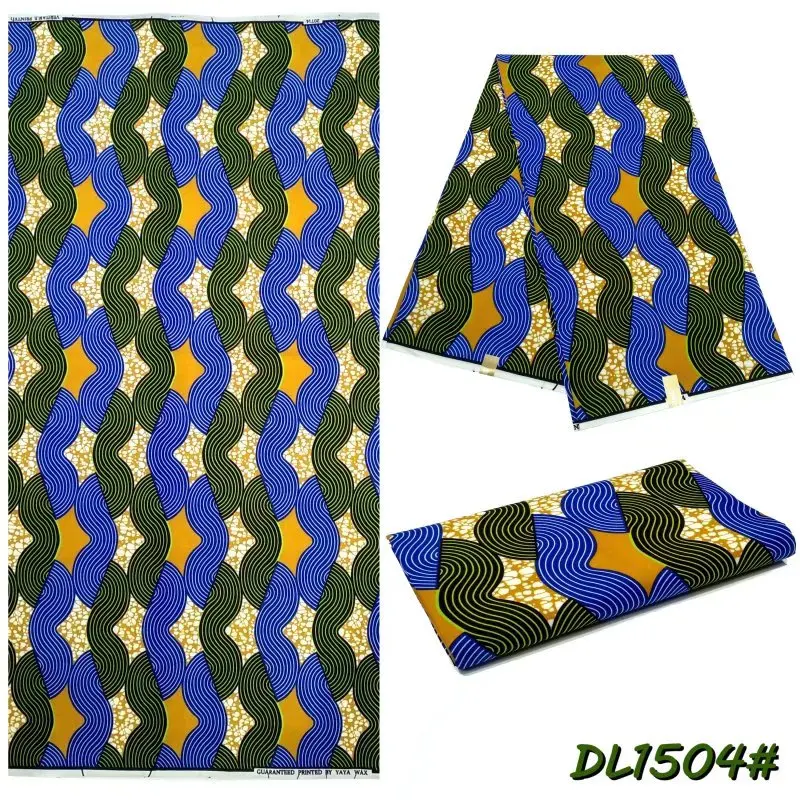 2021 New Fashion 100% Polyester African Fabric Guarantee Nigeria Veritable Ankara Real Wax 6Yard