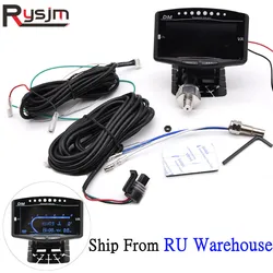 5 In 1 12V/24V Car Truck LCD Digital Oil Pressure Gauge/Tachometer/Volt Voltmeter /Water Temperature Gauge/Fuel Gauge
