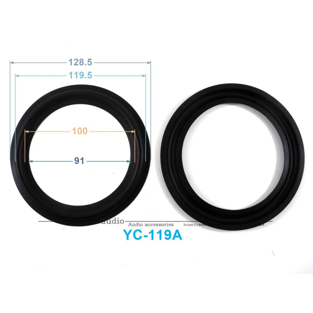 New 10 pcs /lot = 5 Pair 5inch Woofer Repairable Parts / Speaker Rubber Surround  ( 128.5mm / 119.5mm / 100mm / 91mm )