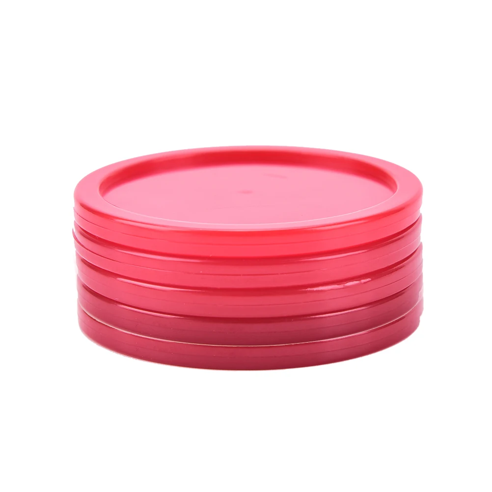 5 pcs/set 50 mm 2-inch Durable Red Air Hockey Table Pucks Puck Children Table Party Entertainment Accessories