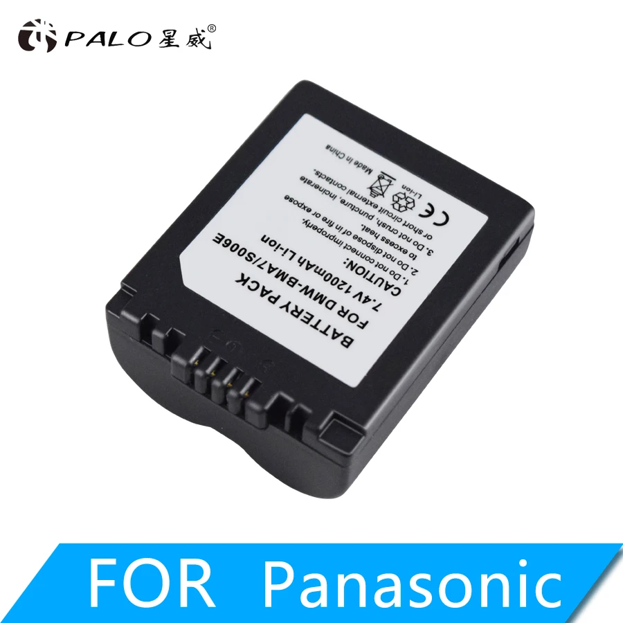 PALO 1200mAh CGA-S006E S006E Li-ion Battery For Panasonic Lumix DMC-FZ7 FZ8 FZ18 FZ35 FZ28 FZ38 FZ30 Camera Replacement Batteria