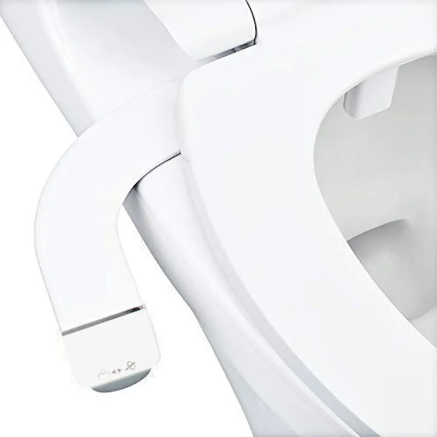 Ecofresh Ultra-Slim Bidet Attachment Thin Design Adjustable Water Pressure Non-Electric Toilet Seat Ass Sprayer
