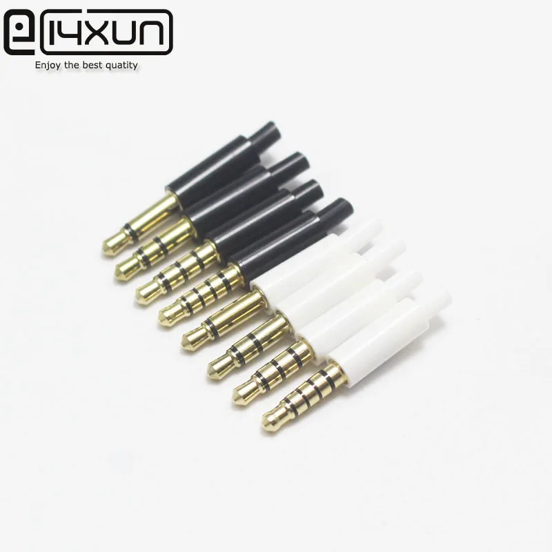 2/5/10pcs 3.5mm Gold Mono Stereo Headset Plug 2 3 4 5 pole 3.5 Audio Plug Jack Adapter Connector for Mobile phone MP3 MP4 MP5