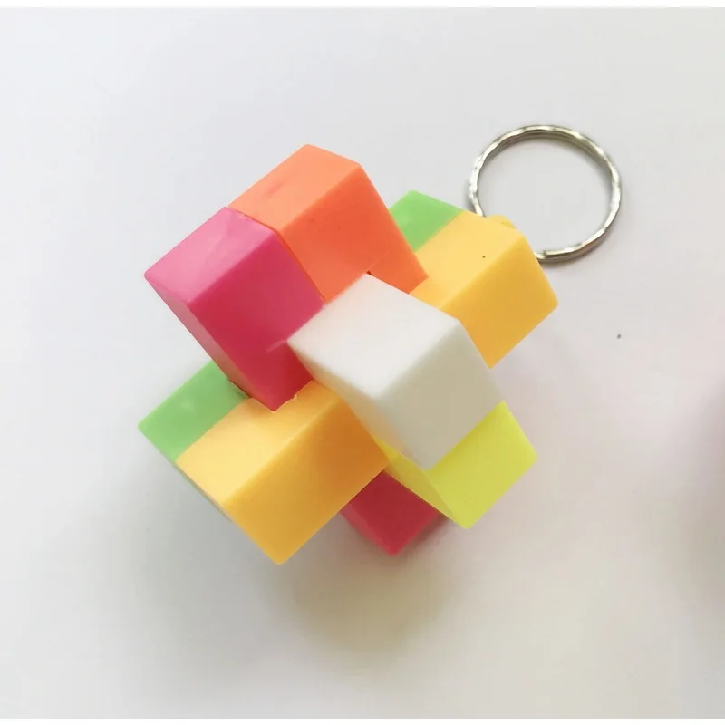 1pc building blocks toys classic Birthday gift  intelligence Educational toy interlocking keychain