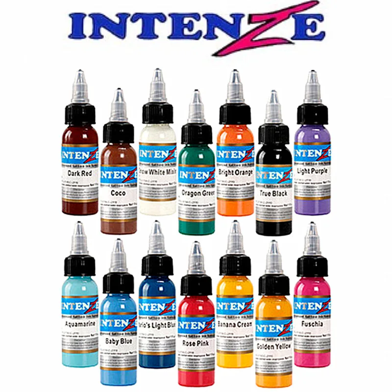 14 color permanent tattoo pigment tattoo ink embroidery machine 30ml beauty tools