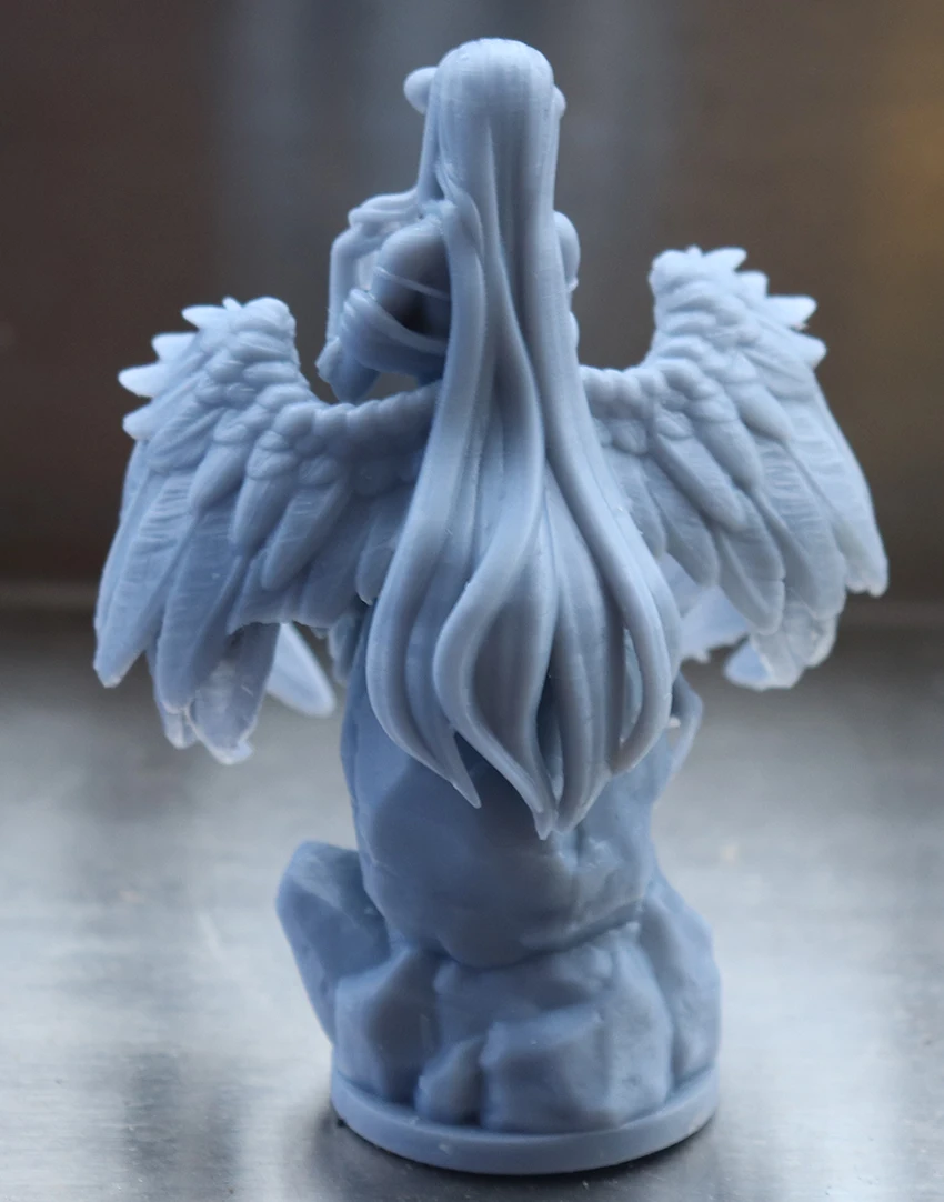 1/24 75mm 1/18 100mm Resin Model Kits Angel Wing Girl Female Unpainted Sculpture Figure No Color RW-155